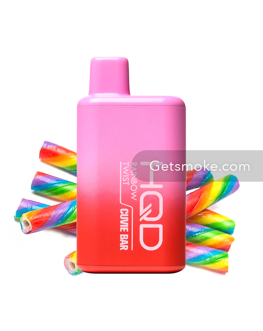 Rainbow Twist HQD Cuvie Bar Disposable Vape
