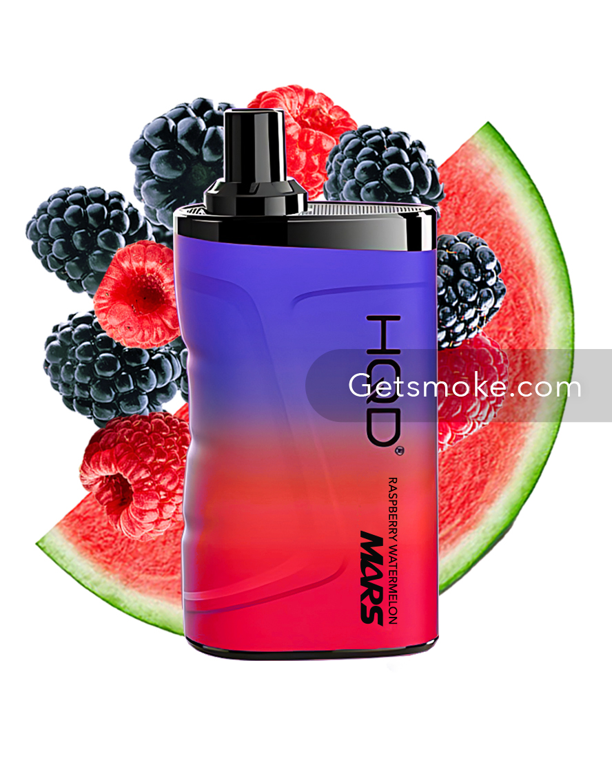 Raspberry Watermelon HQD Cuvie Mars Disposable Vape