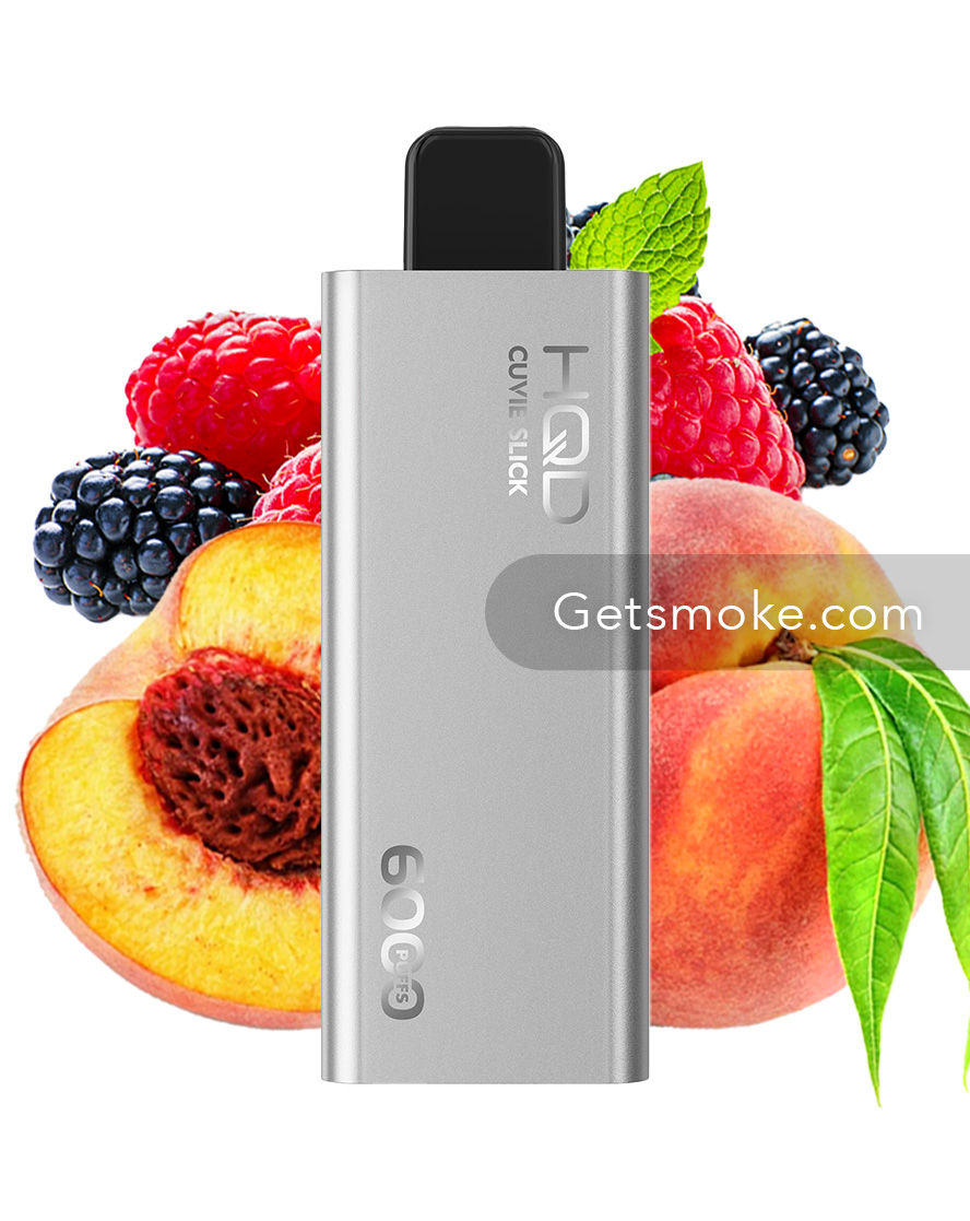 Peach Berry HQD Cuvie Slick Disposable Vape
