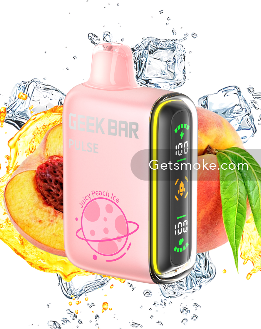 Juicy Peach Ice Geek Bar Pulse