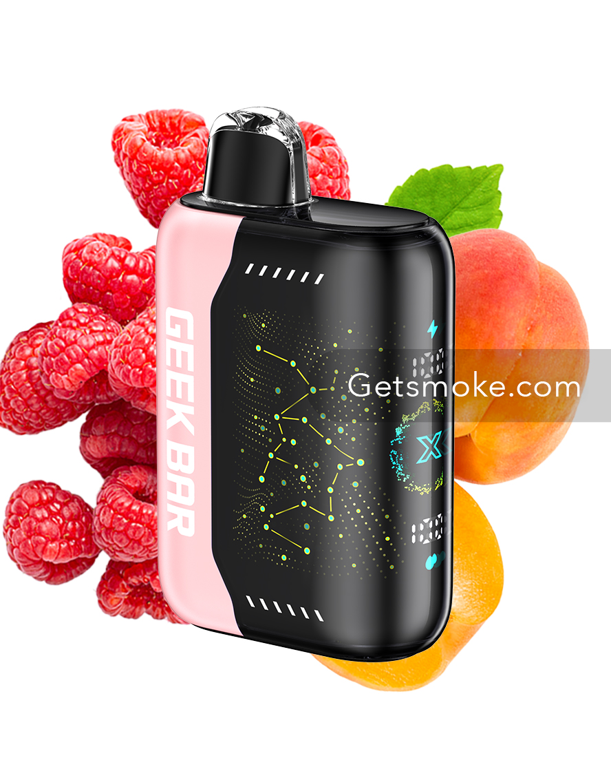 White Peach Raspberry Geek Bar Pulse X